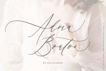 Adora Bouton Font free download – Script And Handwritten font preview