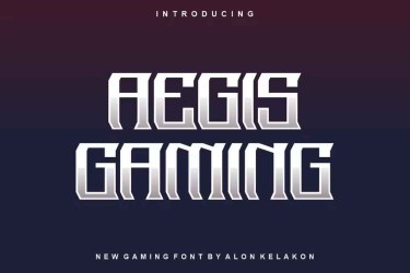Aegis Gaming Font free download – Headlines font preview