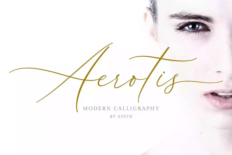 Aerotis Font free download preview 6 – Calligraphy Fonts font