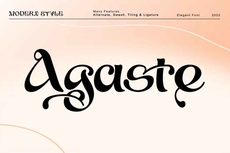 Agaste Font free download preview 3 – Serif Fonts font