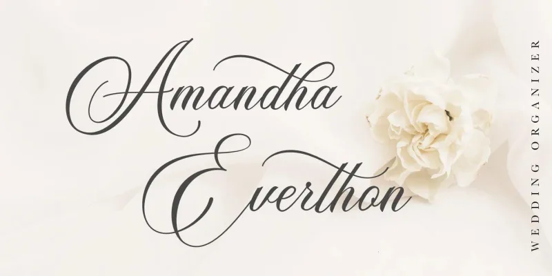 Alexandra Calligraphy Font preview 4 – Calligraphy Fonts font sample
