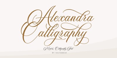 Alexandra Calligraphy Font free download – similar font preview