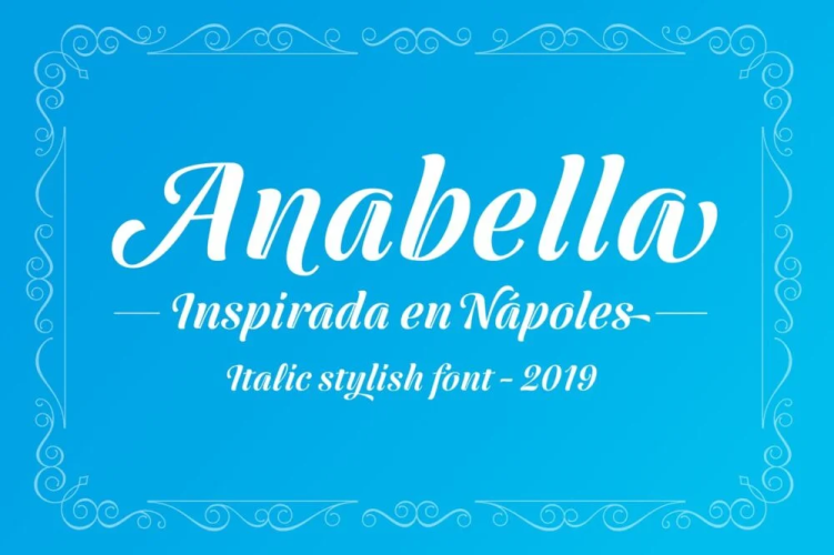 Anabella Italic Font free download preview 2 – Script And Handwritten font