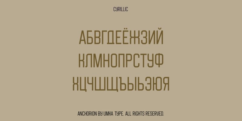 Anchorion Font free download preview 4 – Modern Fonts font
