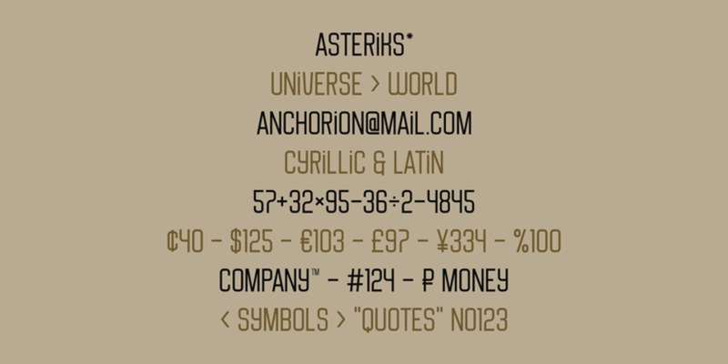 Anchorion Font free download preview 6 – Modern Fonts font