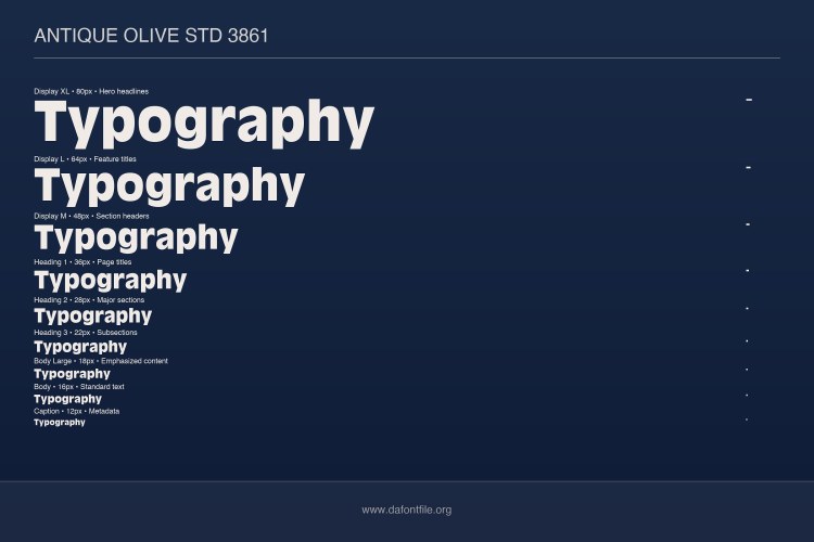 Antique Olive Std Font Family free download preview 4 – Sans Serif Fonts font