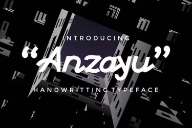 Anzayu Handwritting Font free download – Handwritten font preview