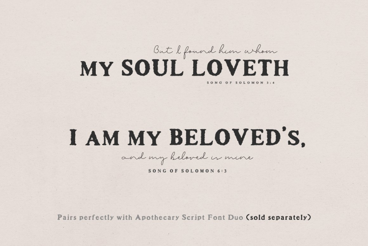 Apothecary Font free download preview 4 – Serif Fonts font