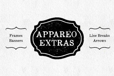 Appareo Extras Font free download – Decorative Fonts font preview