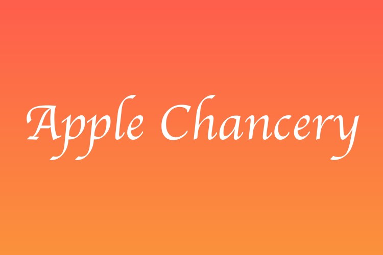 Apple Chancery Font free download preview 1 – Display Fonts font