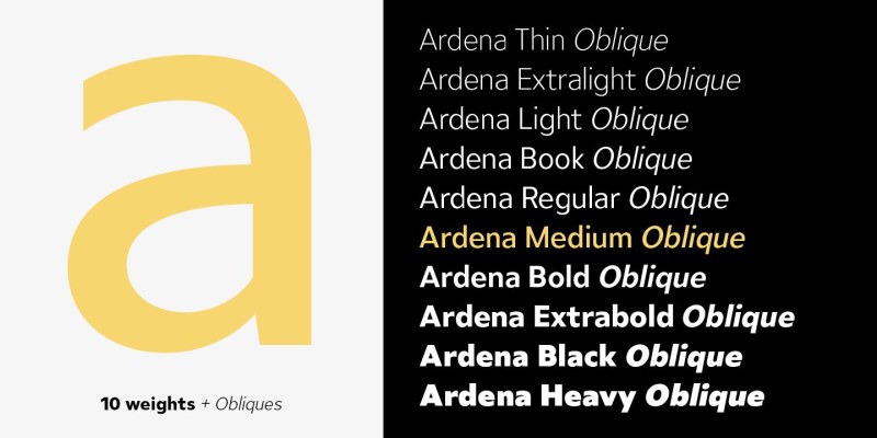 Ardena Font Family free download preview 2 – Sans Serif Fonts font
