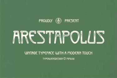 Arestapolus Font free download – Modern font preview