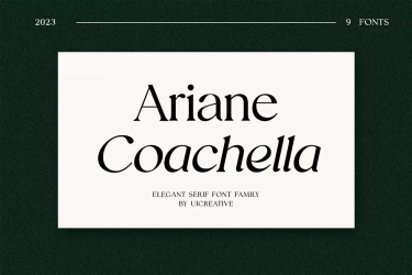 Ariane Coachella Elegant Serif Font free download – Modern font preview