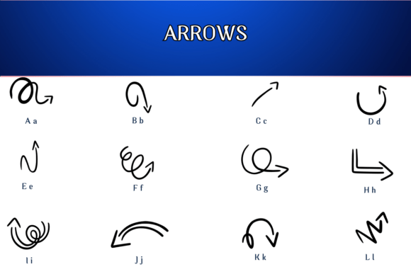 Arrows Font free download preview 1 – Decorative Fonts font