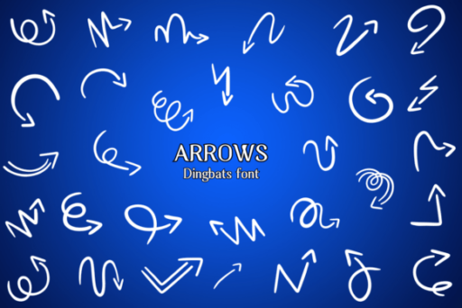 Arrows Font free download preview 4 – Decorative Fonts font