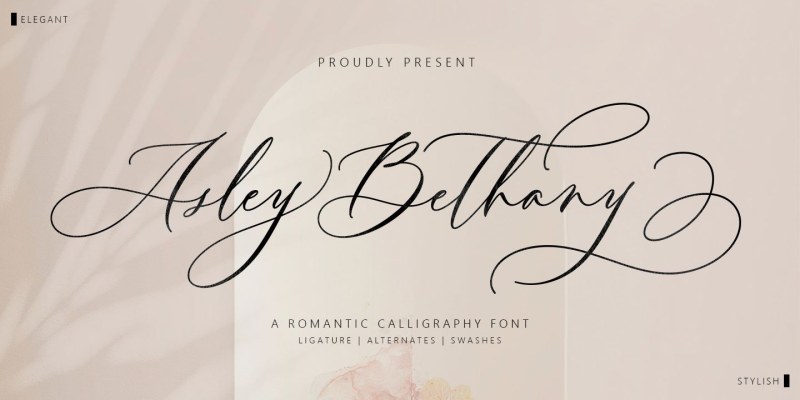 Asley Bethany Font free download preview 7 – Script And Handwritten font