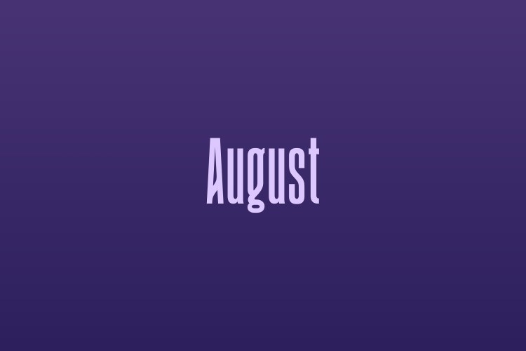 August Font free download preview 1 – Display Fonts font