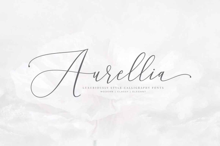 Aurellia Font free download preview 4 – Script And Handwritten font