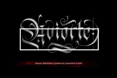 Aviorte Font free download – Formal font preview