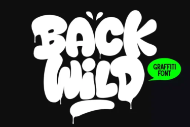 Back Wild Font free download – Playful font preview