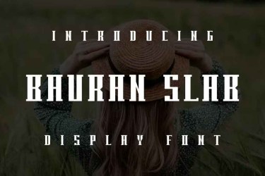 Bauran Slab Font free download – Serif Fonts font preview