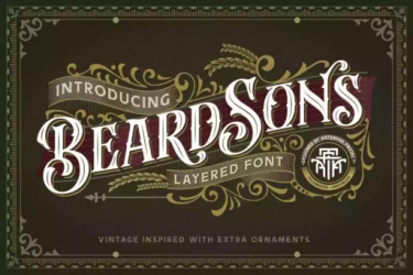Beardsons Font free download – Creative font preview