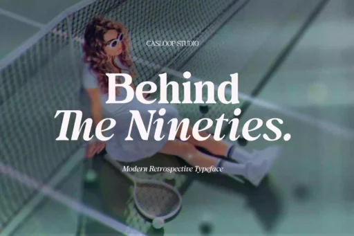 Behind The Nineties Font free download preview 7 – Serif Fonts font