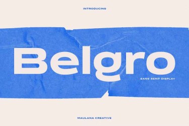 Belgro Display Font free download – Modern font preview