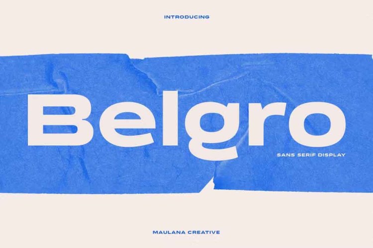 Belgro Display Font free download preview 3 – Sans Serif Fonts font
