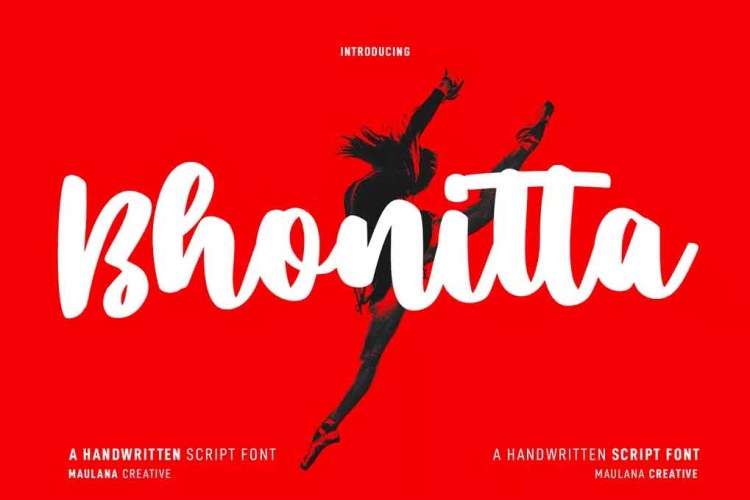 Bhonitta Script Font free download preview 4 – Script And Handwritten font