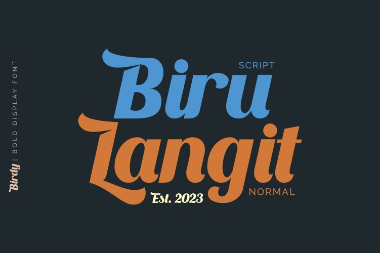 Birdy Font free download preview 2 – Script And Handwritten font