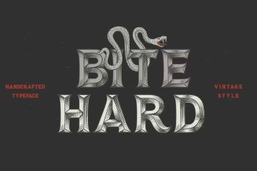 Bite Hard Font free download – Bite Hard Font font preview