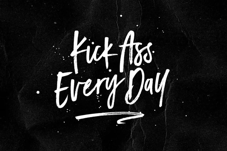 Black Diamond Font preview 3 – Brush Fonts font sample