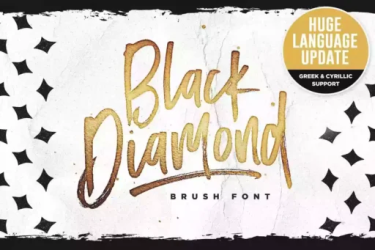 Black Diamond Font free download – Handwritten font preview