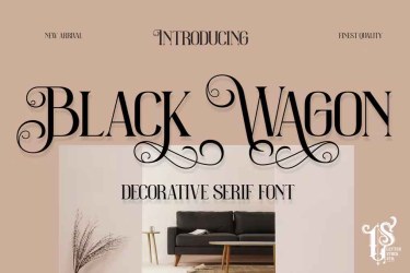 Black Wagon Font free download – Serif Fonts font preview
