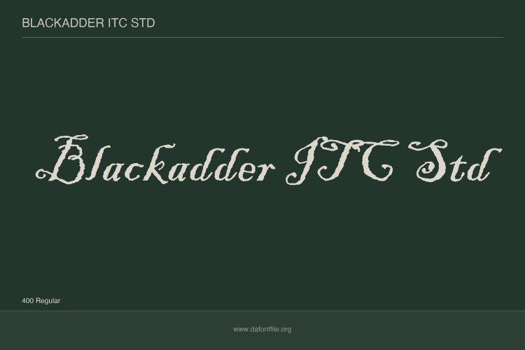 Blackadder ITC Font Family free download preview 1 – Handwriting Fonts font
