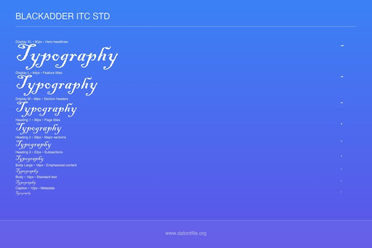 Blackadder ITC Font Family free download preview 3 – Handwriting Fonts font