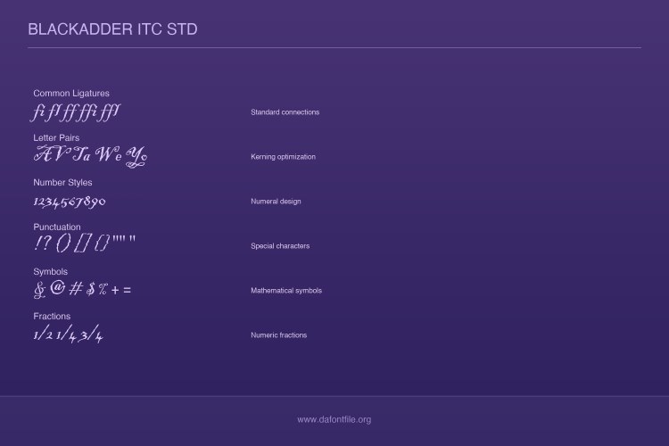 Blackadder ITC Font Family free download preview 4 – Handwriting Fonts font