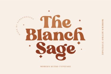 Blanch Sage Font free download – Modern font preview