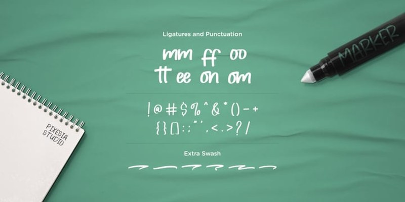 Blank Notes Font free download preview 9 – Script And Handwritten font
