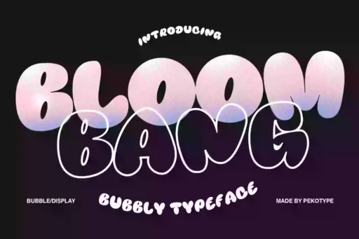 Bloombang Font free download preview 10 – Display Fonts font