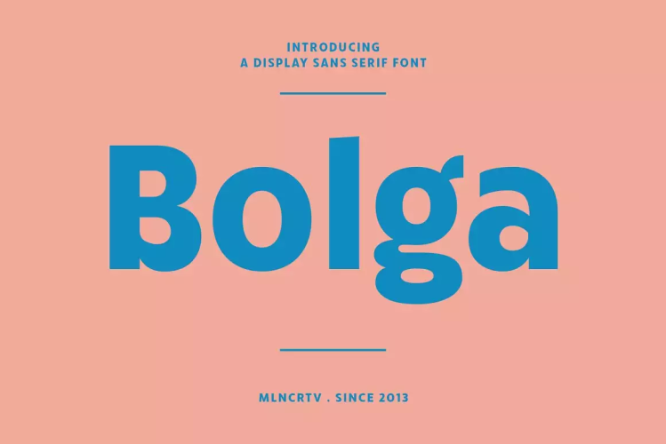 Bolga Display Sans Serif Font free download preview 5 – Display Fonts font
