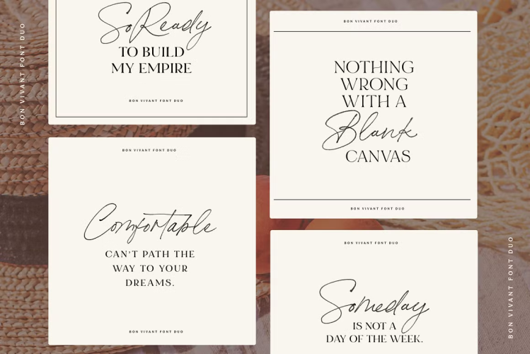 Bon Vivant Font free download preview 7 – Script And Handwritten font