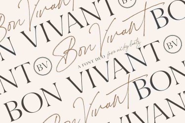 Bon Vivant Font free download – Creative font preview