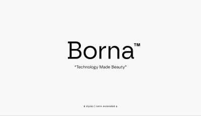 Borna Font Family free download – Editorial font preview