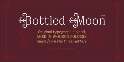 Bottled Moon Font Family free download – Display font preview
