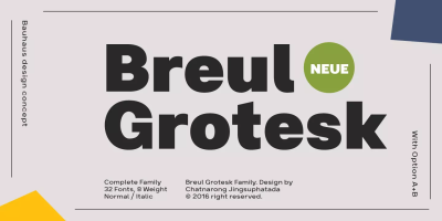 Breul Grotesk Font Family free download – Classic font preview