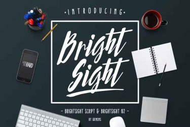 Bright Sight Font free download – Display font preview