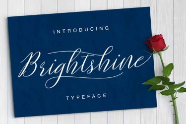Brightshine Typeface Font free download – Script And Handwritten font preview