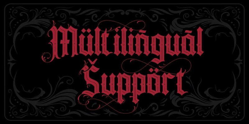 Buckedtalk Font free download preview 3 – Blackletter Font font